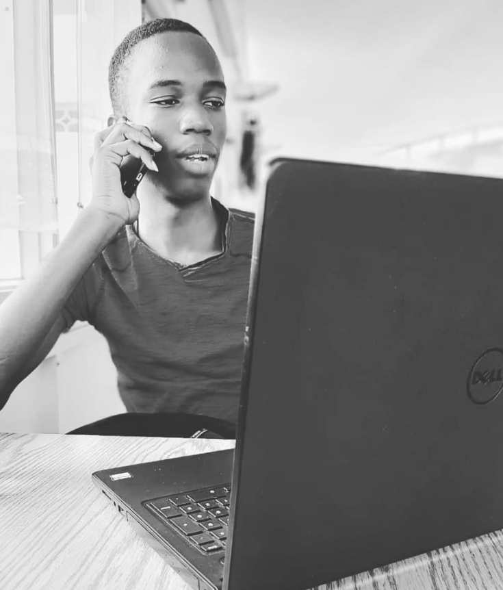 my story image: Demar with computer